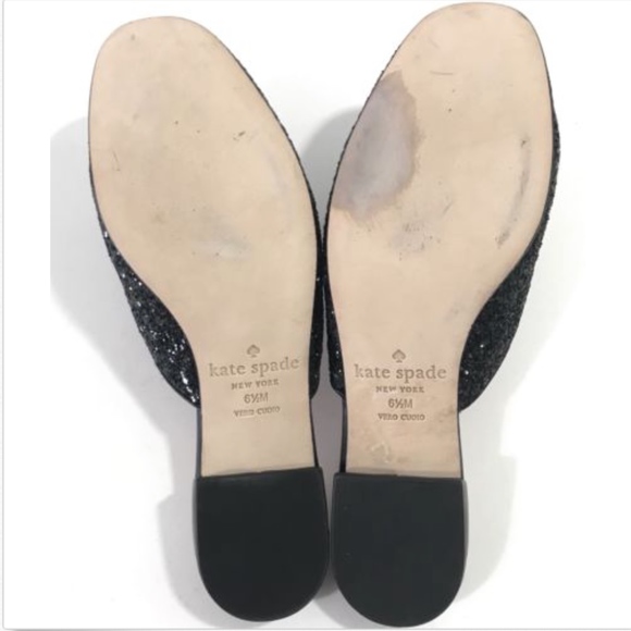 Kate Spade New York Black Slip On Mule Shoes 6.5 - Picture 6 of 7